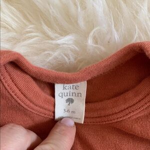 Kate Quinn Terracotta Organic Cotton Onesie 3-6mo